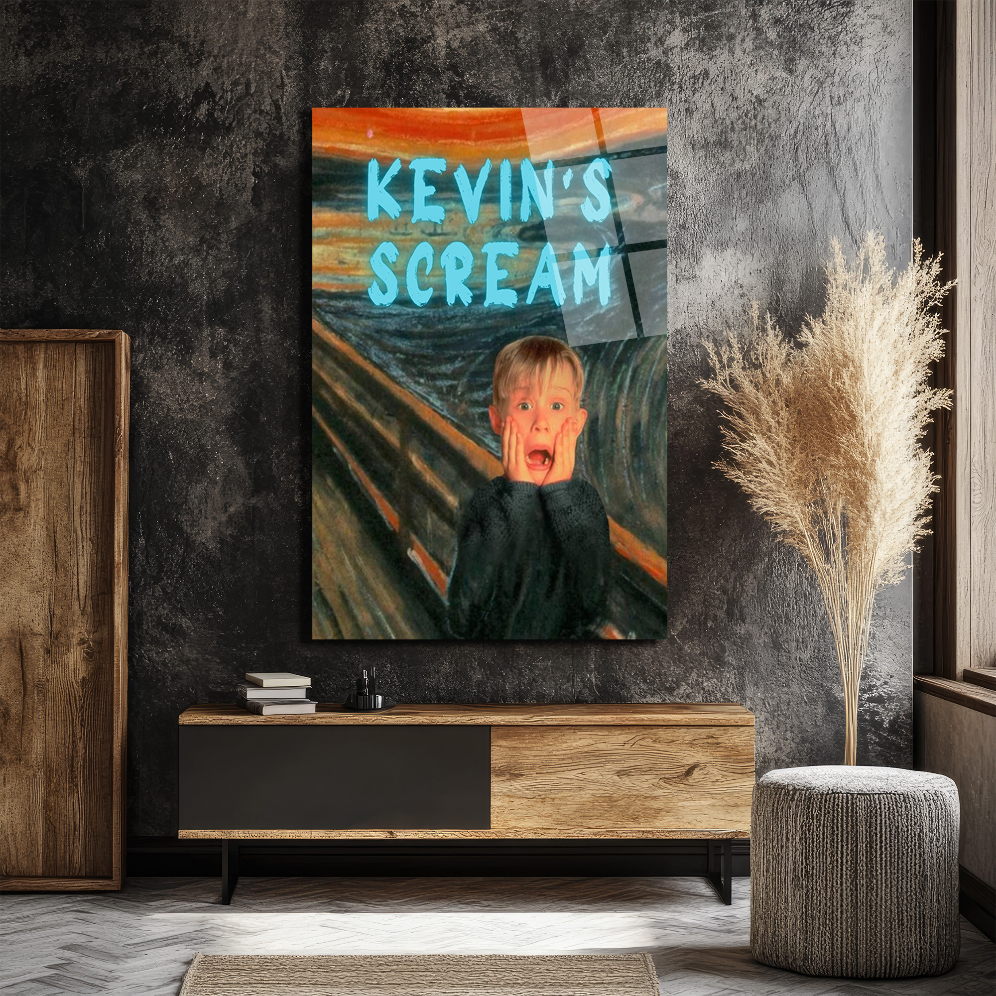 Kevin's Scream Temalı Pop Art Cam Tablo | Modern Duvar Sanatı - Glazella Kevin's Scream Temalı Pop Art Cam Tablo | Modern Duvar Sanatı - Glazella