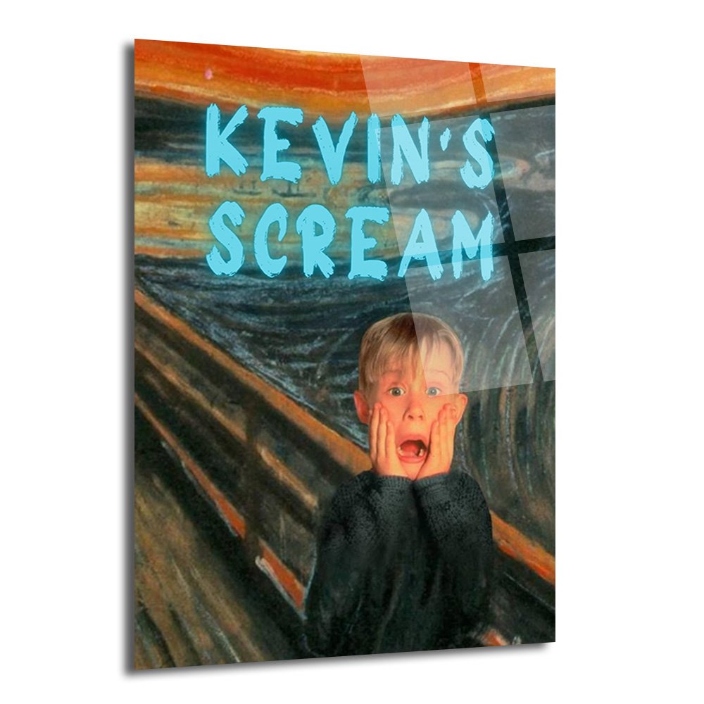 Kevin's Scream Temalı Pop Art Cam Tablo | Modern Duvar Sanatı - Glazella Kevin's Scream Temalı Pop Art Cam Tablo | Modern Duvar Sanatı - Glazella