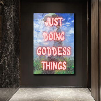 Just Doing Goddess Things Temalı Empresyonist Cam Tablo - Glazella Just Doing Goddess Things Temalı Empresyonist Cam Tablo - Glazella