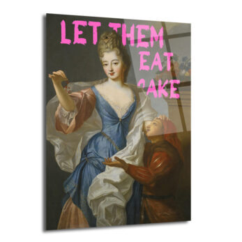 Marie Antoinette'den Asi Dokunuş: Let Them Eat Cake Cam Tablo - Glazella