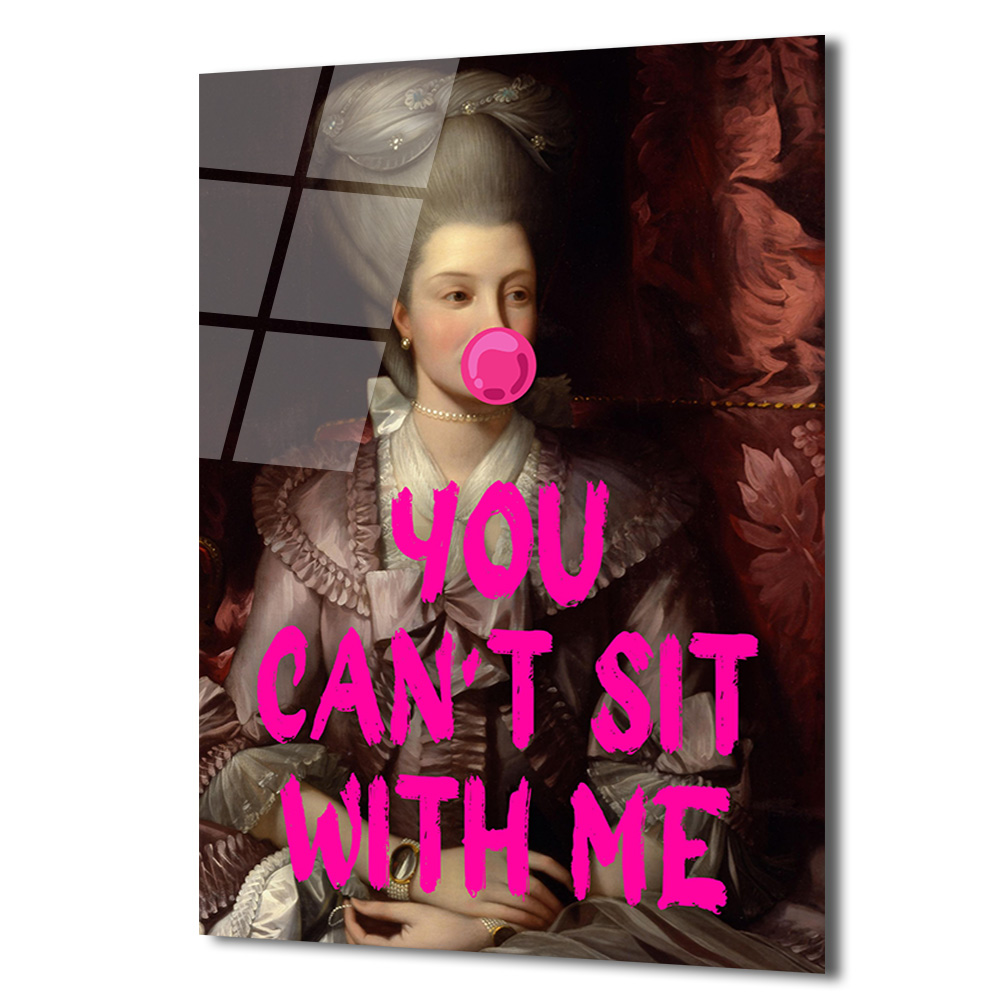 Asi Barok Kraliçesi: You Can't Sit With Me Pop Art Cam Tablo - Glazella Asi Barok Kraliçesi: You Can't Sit With Me Pop Art Cam Tablo - Glazella