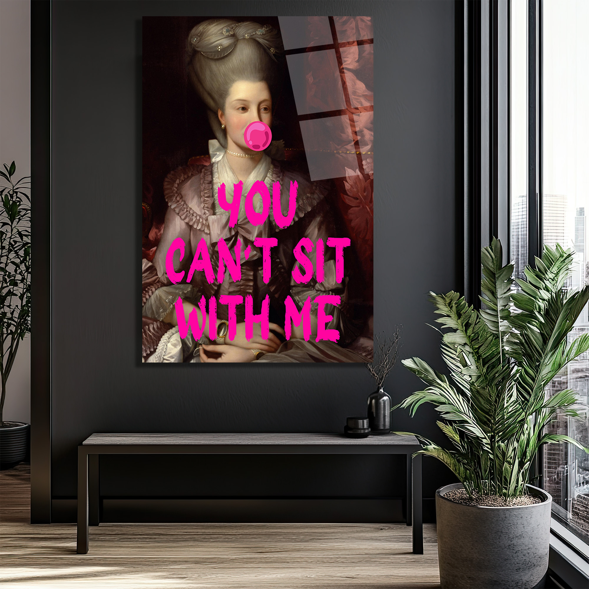 Asi Barok Kraliçesi: You Can't Sit With Me Pop Art Cam Tablo - Glazella Asi Barok Kraliçesi: You Can't Sit With Me Pop Art Cam Tablo - Glazella