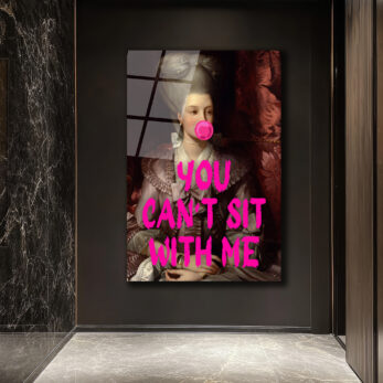 Asi Barok Kraliçesi: You Can't Sit With Me Pop Art Cam Tablo - Glazella Asi Barok Kraliçesi: You Can't Sit With Me Pop Art Cam Tablo - Glazella