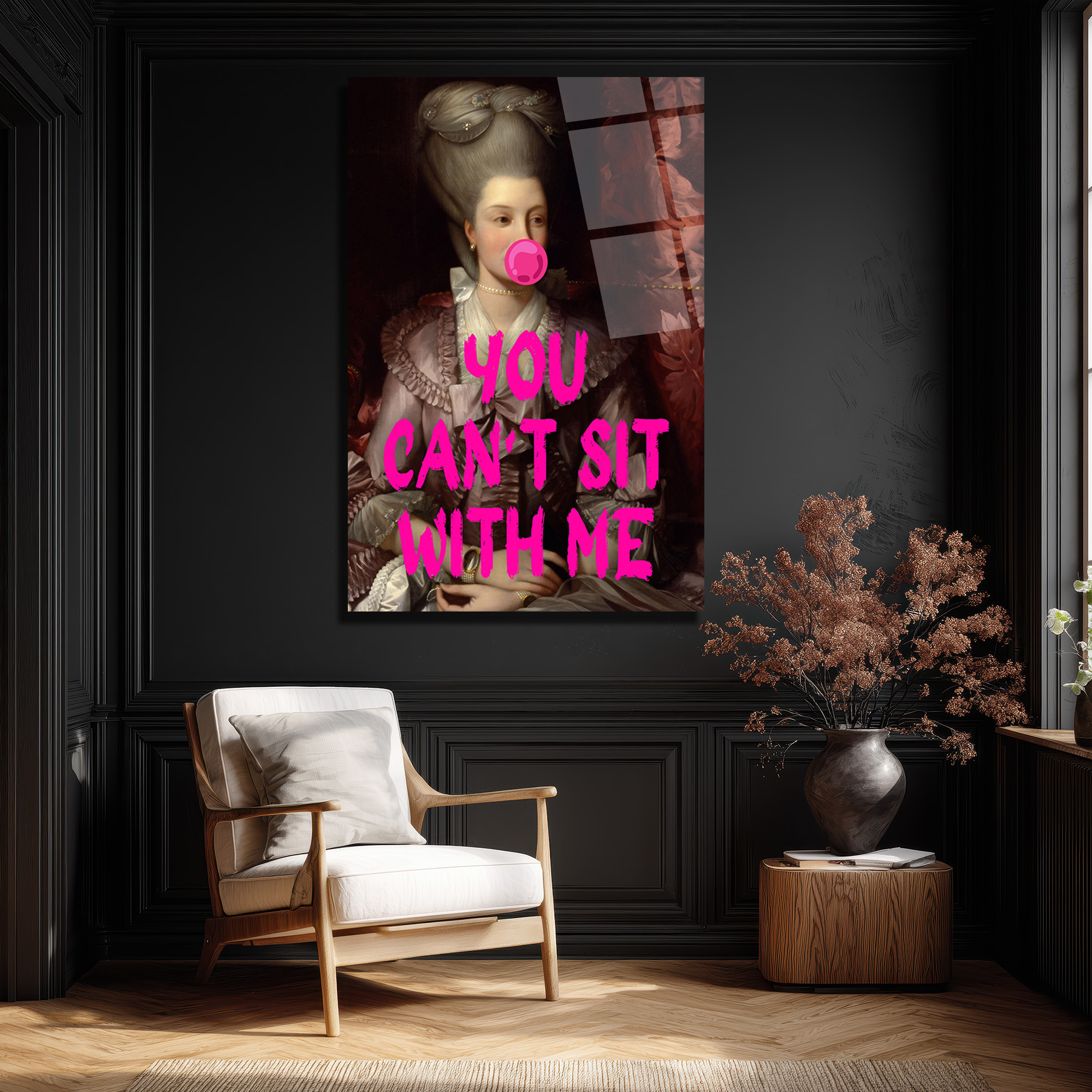 Asi Barok Kraliçesi: You Can't Sit With Me Pop Art Cam Tablo - Glazella Asi Barok Kraliçesi: You Can't Sit With Me Pop Art Cam Tablo - Glazella
