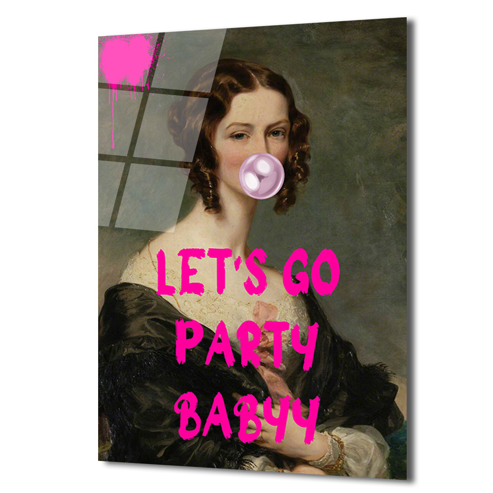 Asi Ruh 'Let's Go Party Babyy' Cam Tablo - Glazella Asi Ruh 'Let's Go Party Babyy' Cam Tablo - Glazella