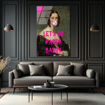 Asi Ruh 'Let's Go Party Babyy' Cam Tablo - Glazella Asi Ruh 'Let's Go Party Babyy' Cam Tablo - Glazella