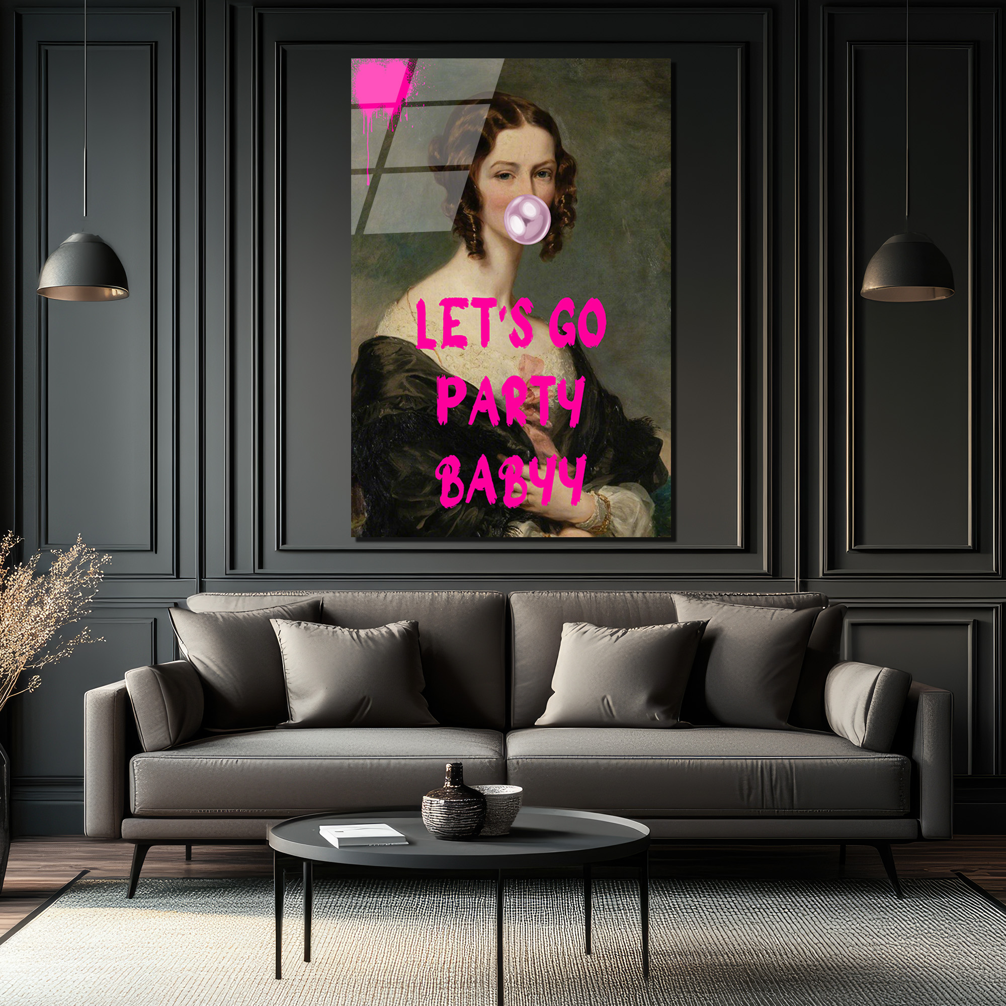 Asi Ruh 'Let's Go Party Babyy' Cam Tablo - Glazella Asi Ruh 'Let's Go Party Babyy' Cam Tablo - Glazella