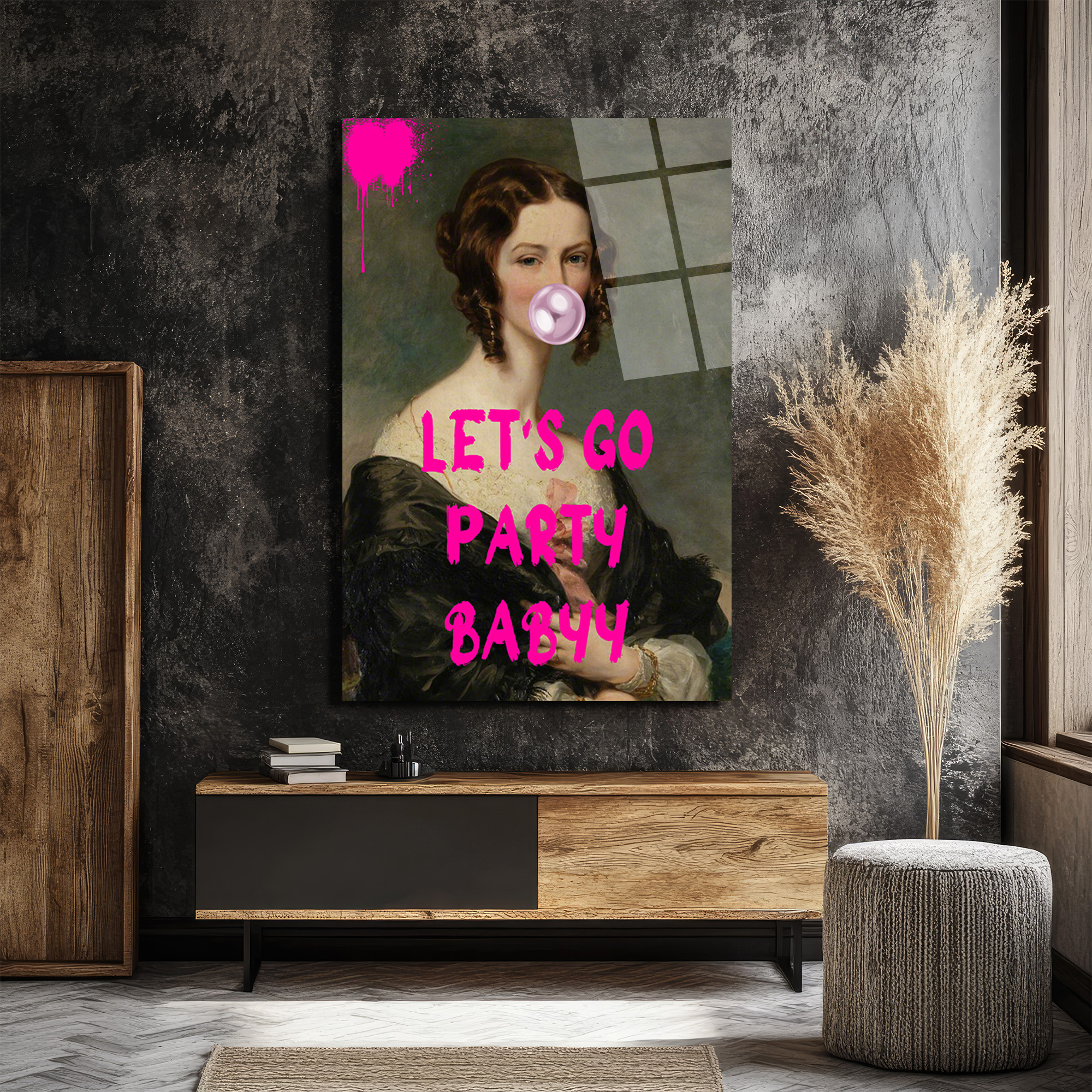 Asi Ruh 'Let's Go Party Babyy' Cam Tablo - Glazella Asi Ruh 'Let's Go Party Babyy' Cam Tablo - Glazella