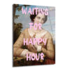 Happy Hour Bekleyişi Modern Sanat Cam Tablo - Glazella Happy Hour Bekleyişi Modern Sanat Cam Tablo - Glazella