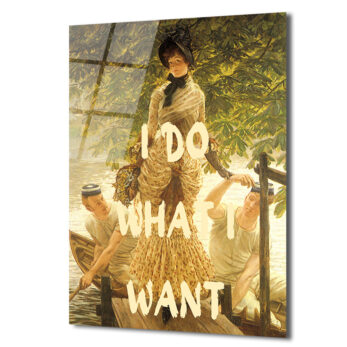 "I DO WHAT I WANT" Temalı Sanatsal Cam Tablo - Glazella "I DO WHAT I WANT" Temalı Sanatsal Cam Tablo - Glazella