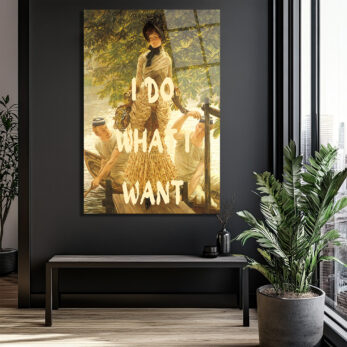 "I DO WHAT I WANT" Temalı Sanatsal Cam Tablo - Glazella "I DO WHAT I WANT" Temalı Sanatsal Cam Tablo - Glazella
