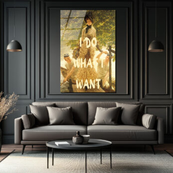 "I DO WHAT I WANT" Temalı Sanatsal Cam Tablo - Glazella "I DO WHAT I WANT" Temalı Sanatsal Cam Tablo - Glazella
