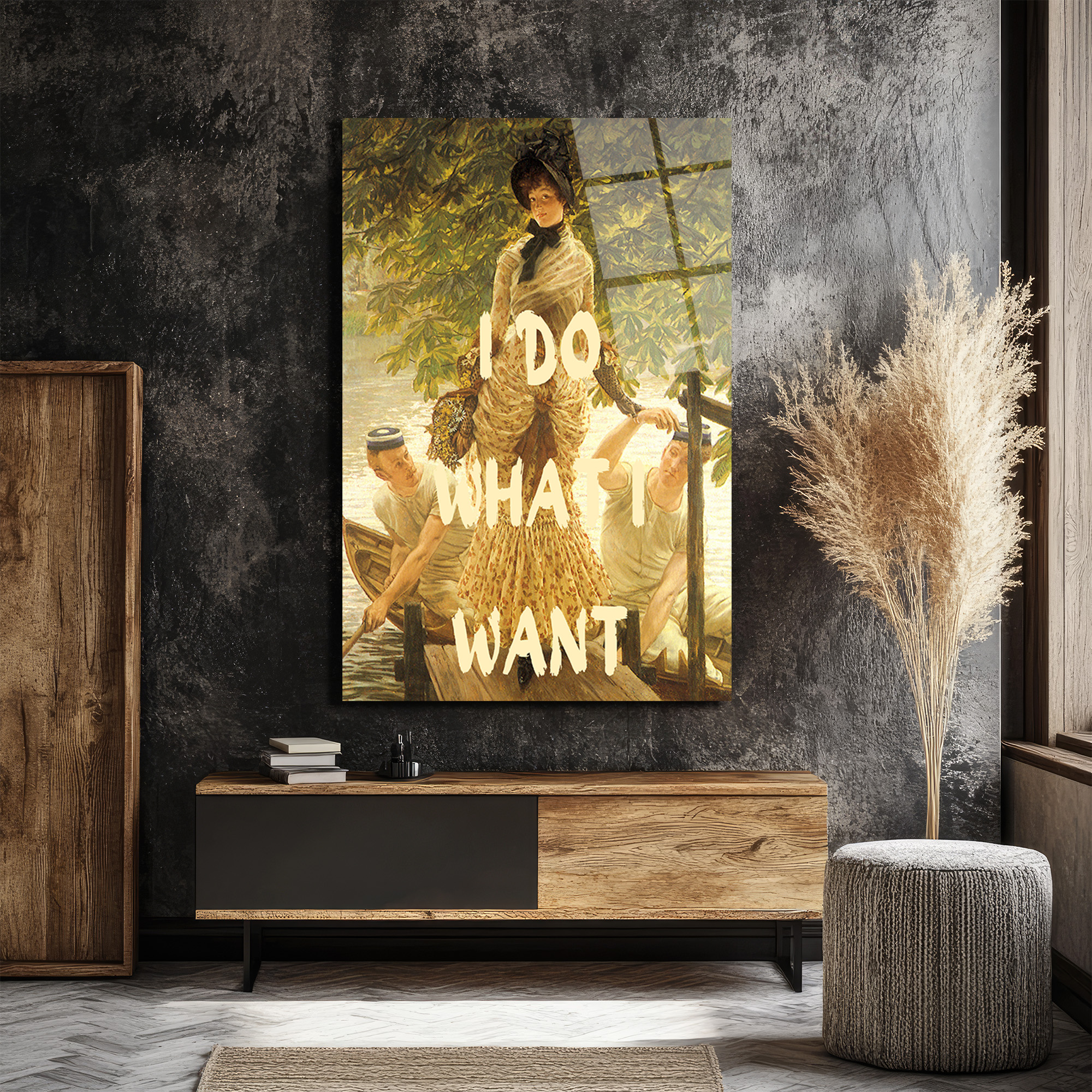 "I DO WHAT I WANT" Temalı Sanatsal Cam Tablo - Glazella "I DO WHAT I WANT" Temalı Sanatsal Cam Tablo - Glazella