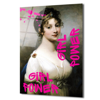 Girl Power Kraliçe Pop Art Cam Tablo - Gücünü Duvarlara Yansıt - Glazella Girl Power Kraliçe Pop Art Cam Tablo - Gücünü Duvarlara Yansıt - Glazella