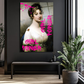 Girl Power Kraliçe Pop Art Cam Tablo - Gücünü Duvarlara Yansıt - Glazella Girl Power Kraliçe Pop Art Cam Tablo - Gücünü Duvarlara Yansıt - Glazella