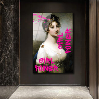 Girl Power Kraliçe Pop Art Cam Tablo - Gücünü Duvarlara Yansıt - Glazella Girl Power Kraliçe Pop Art Cam Tablo - Gücünü Duvarlara Yansıt - Glazella