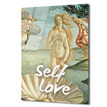 Self Love Venüs Doğuşu Temalı Sanatsal Cam Tablo - Glazella Self Love Venüs Doğuşu Temalı Sanatsal Cam Tablo - Glazella