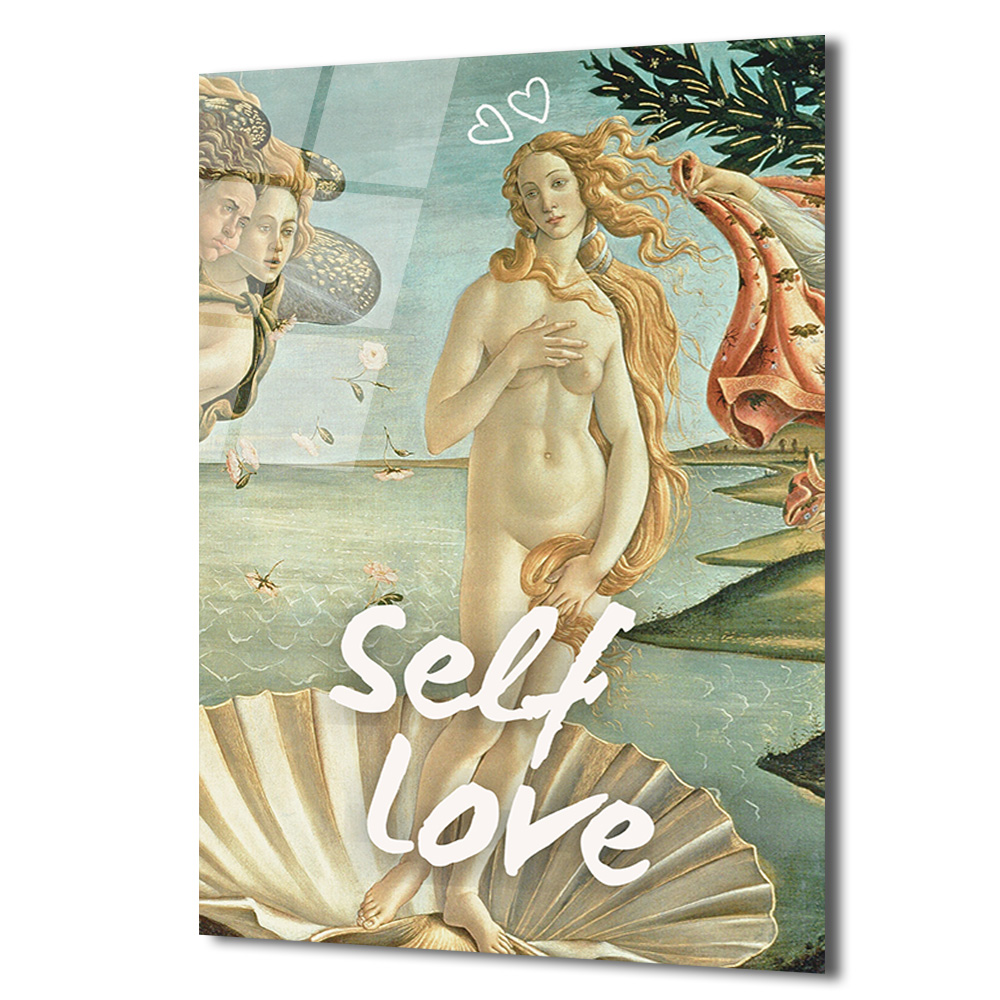 Self Love Venüs Doğuşu Temalı Sanatsal Cam Tablo - Glazella Self Love Venüs Doğuşu Temalı Sanatsal Cam Tablo - Glazella