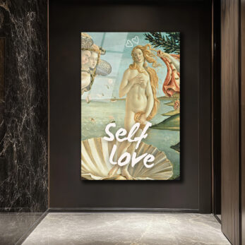 Self Love Venüs Doğuşu Temalı Sanatsal Cam Tablo - Glazella Self Love Venüs Doğuşu Temalı Sanatsal Cam Tablo - Glazella