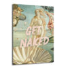 Get Naked Venüs'ün Doğuşu Modern Sanat Cam Tablo - Glazella