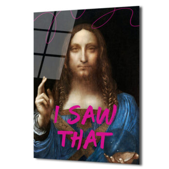 I Saw That Salvator Mundi Pop Art Cam Tablo - Glazella