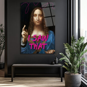 I Saw That Salvator Mundi Pop Art Cam Tablo - Glazella