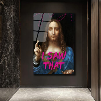 I Saw That Salvator Mundi Pop Art Cam Tablo - Glazella