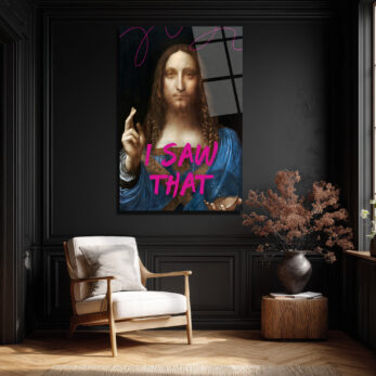 I Saw That Salvator Mundi Pop Art Cam Tablo - Glazella