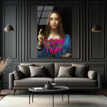I Saw That Salvator Mundi Pop Art Cam Tablo - Glazella