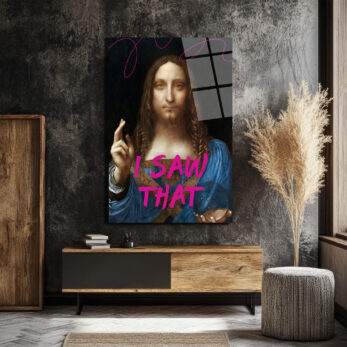 I Saw That Salvator Mundi Pop Art Cam Tablo - Glazella