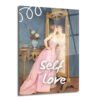 Self Love Romantizmi Cam Tablo - Ayna Yansıması Sanat Eseri - Glazella