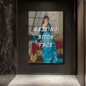 Resting Bitch Face Mizahi Modern Cam Tablo - Glazella