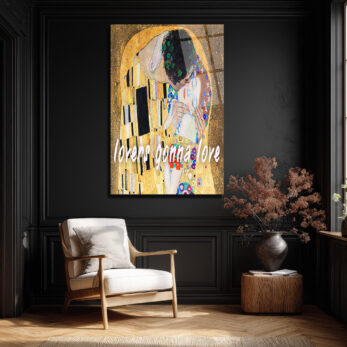 Aşkın Işıltısı: Klimt Öpücük "Lovers Gonna Love" Cam Tablo - Glazella Aşkın Işıltısı: Klimt Öpücük "Lovers Gonna Love" Cam Tablo - Glazella
