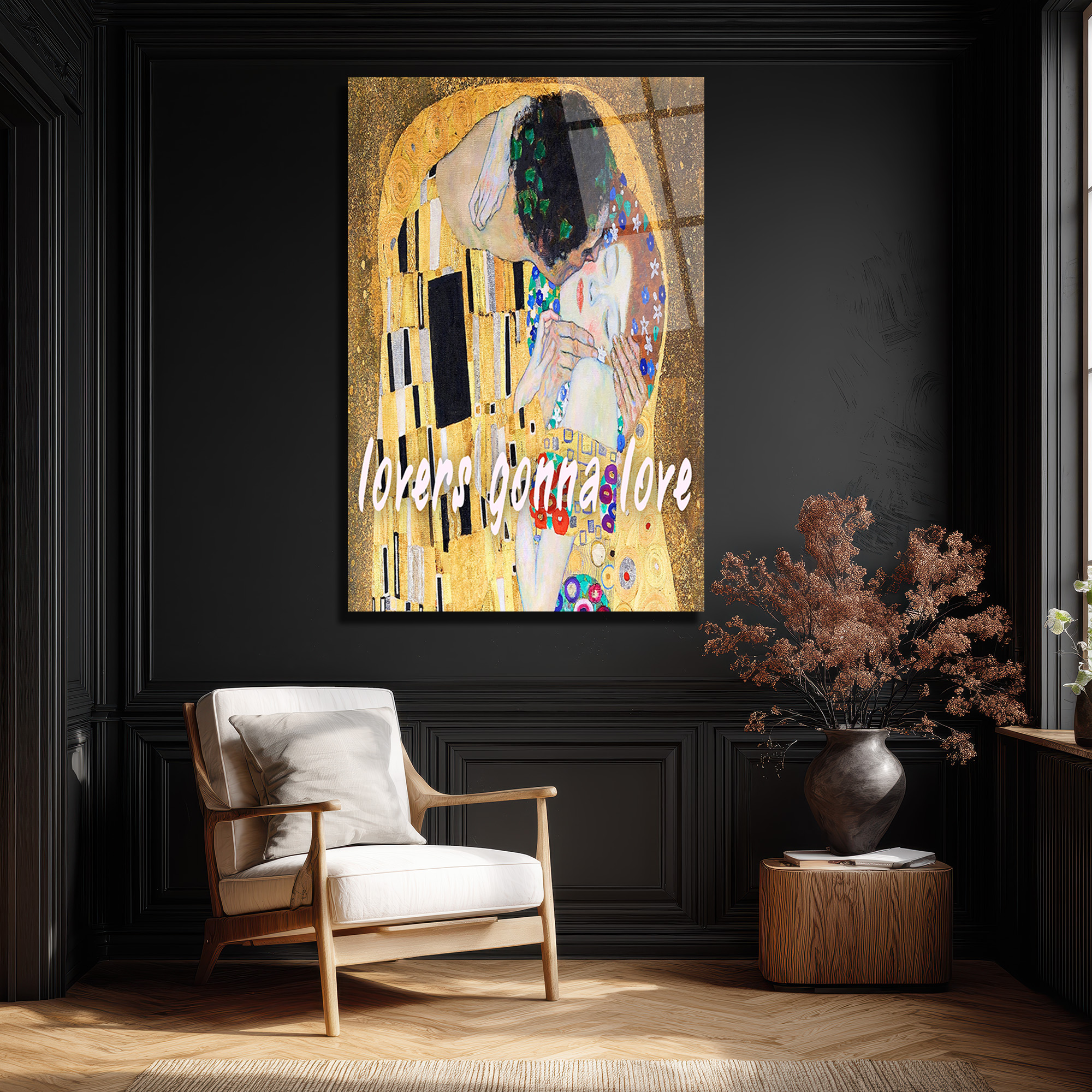 Aşkın Işıltısı: Klimt Öpücük "Lovers Gonna Love" Cam Tablo - Glazella Aşkın Işıltısı: Klimt Öpücük "Lovers Gonna Love" Cam Tablo - Glazella