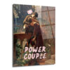 Aşkın Gücü: Power Couple Temalı Sanatsal Cam Tablo - Glazella