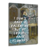 Valentine Yoksa Çiçek Var Cam Tablo: Romantik ve Sanatsal Duvar Dekoru - Glazella
