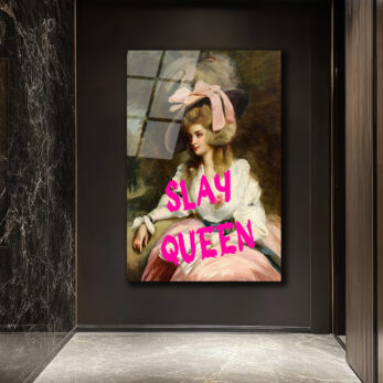 Slay Queen Pop Art Cam Tablo: Klasik ve Modernin Buluşması - Glazella Slay Queen Pop Art Cam Tablo: Klasik ve Modernin Buluşması - Glazella