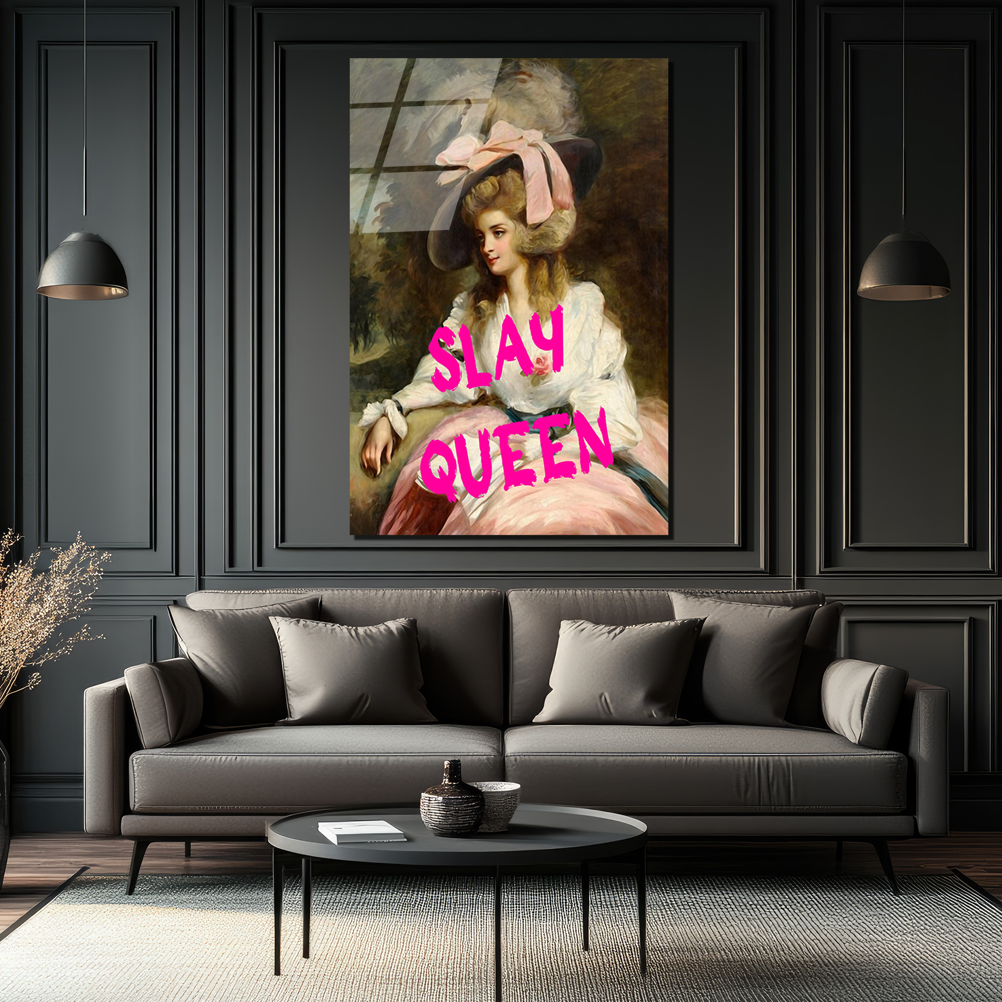Slay Queen Pop Art Cam Tablo: Klasik ve Modernin Buluşması - Glazella Slay Queen Pop Art Cam Tablo: Klasik ve Modernin Buluşması - Glazella