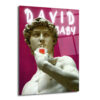 “David Baby” Pop Art Cam Tablo – Modern Sanatın Eğlenceli Yorumu - Glazella “David Baby” Pop Art Cam Tablo – Modern Sanatın Eğlenceli Yorumu - Glazella