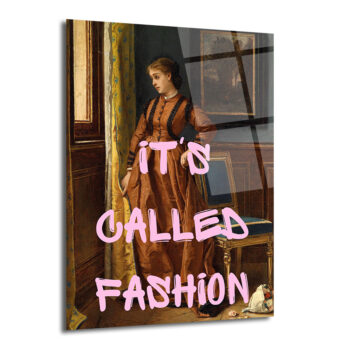 It's Called Fashion Klasik ve Modern Sanat Harmanı Cam Tablo - Glazella