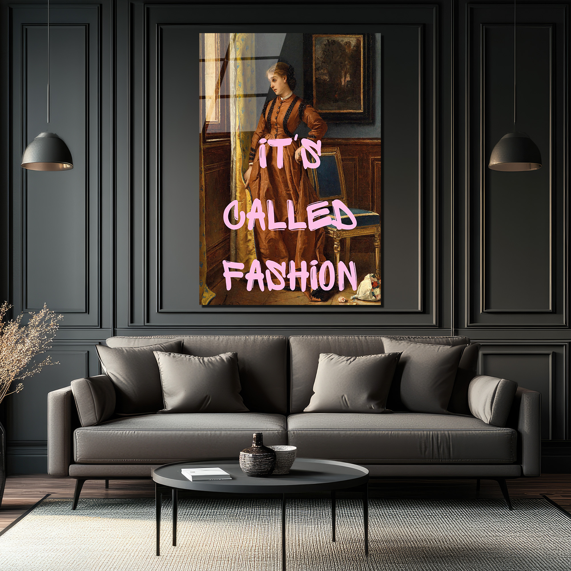 It's Called Fashion Klasik ve Modern Sanat Harmanı Cam Tablo - Glazella It's Called Fashion Klasik ve Modern Sanat Harmanı Cam Tablo - Glazella