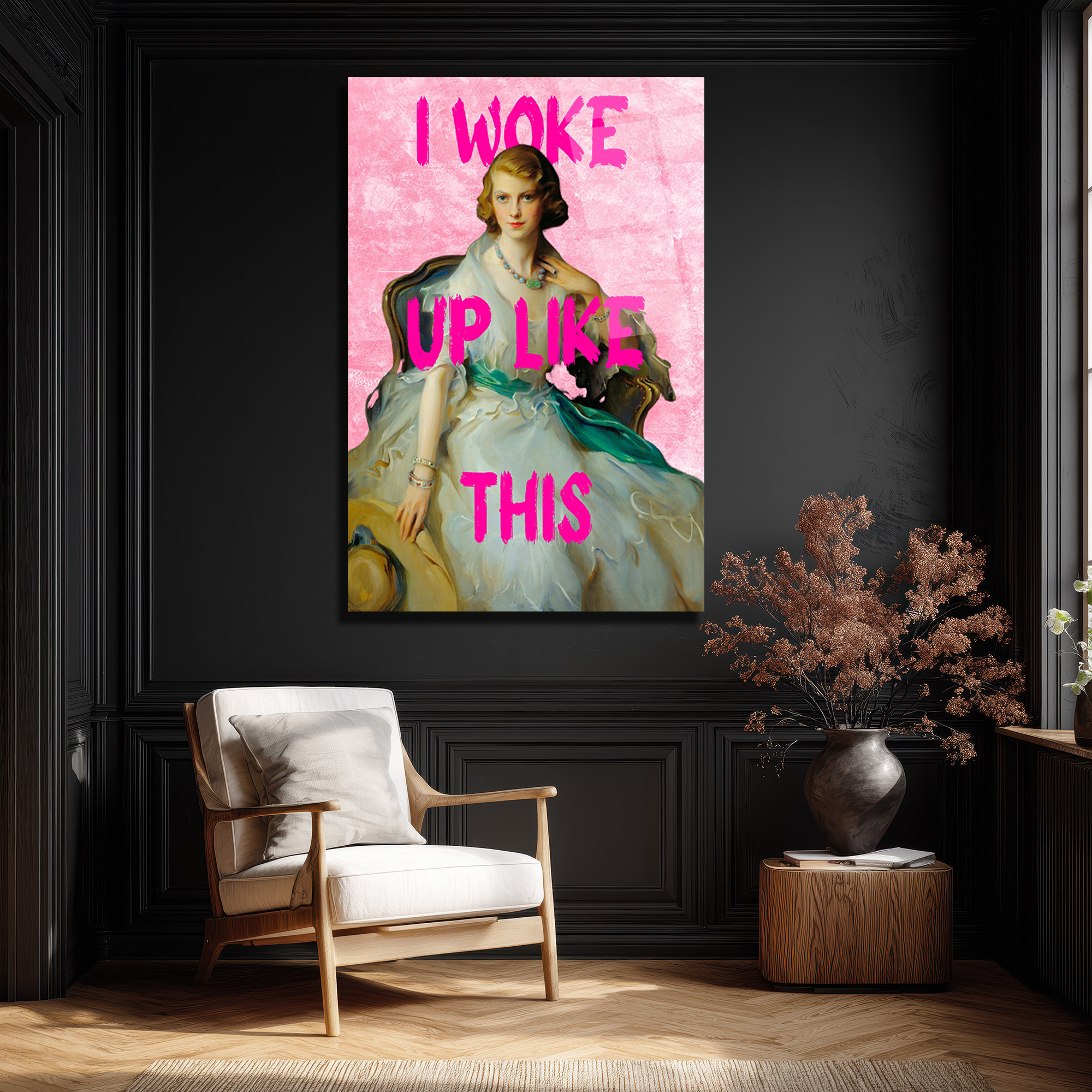 I Woke Up Like This Modern Pop Art Cam Tablo - Glazella I Woke Up Like This Modern Pop Art Cam Tablo - Glazella