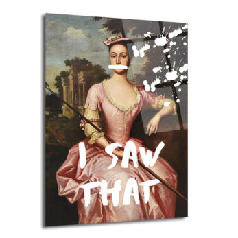 I Saw That Pop Art Klasik Portre Cam Tablo - Glazella