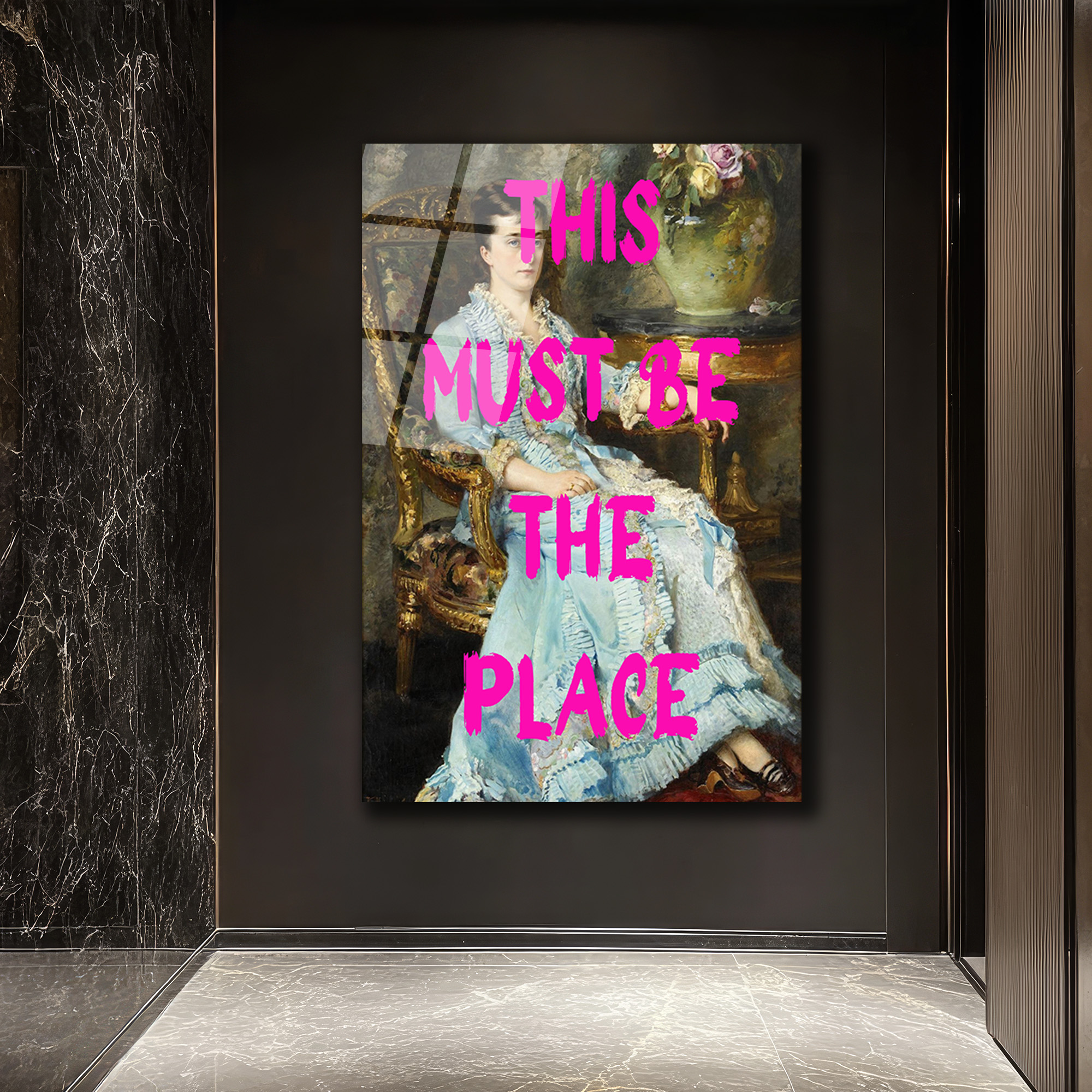 This Must Be The Place Modern Sanat Cam Tablo - Glazella This Must Be The Place Modern Sanat Cam Tablo - Glazella