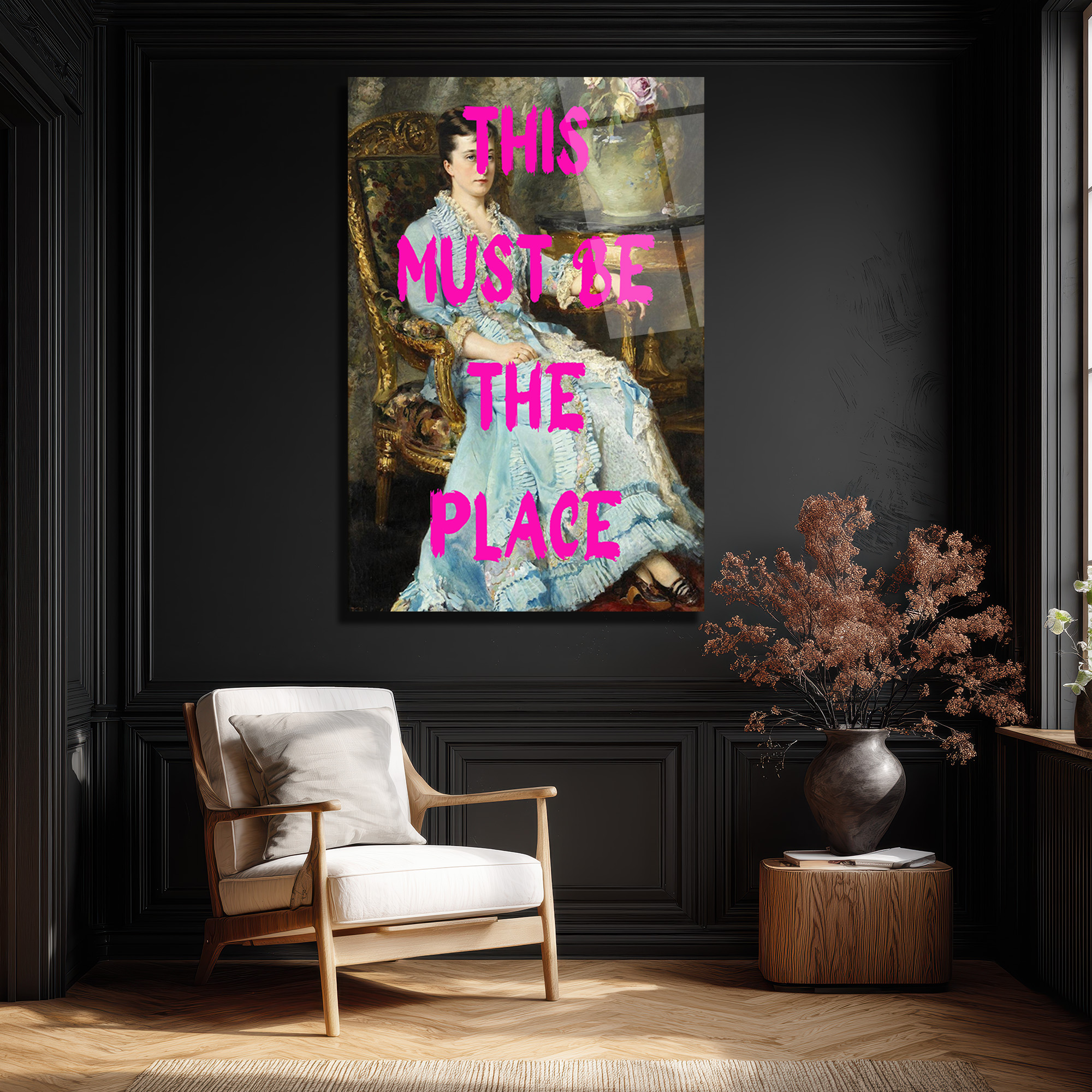 This Must Be The Place Modern Sanat Cam Tablo - Glazella This Must Be The Place Modern Sanat Cam Tablo - Glazella