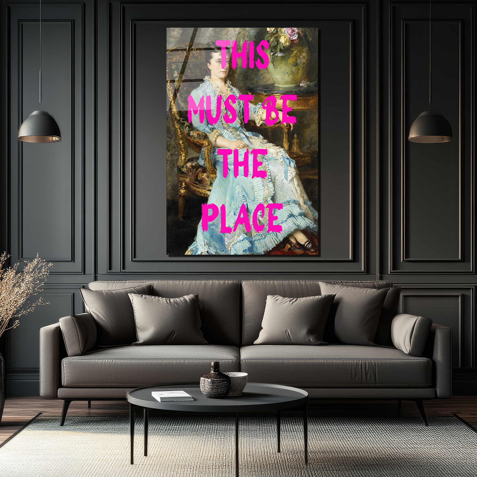 This Must Be The Place Modern Sanat Cam Tablo - Glazella This Must Be The Place Modern Sanat Cam Tablo - Glazella