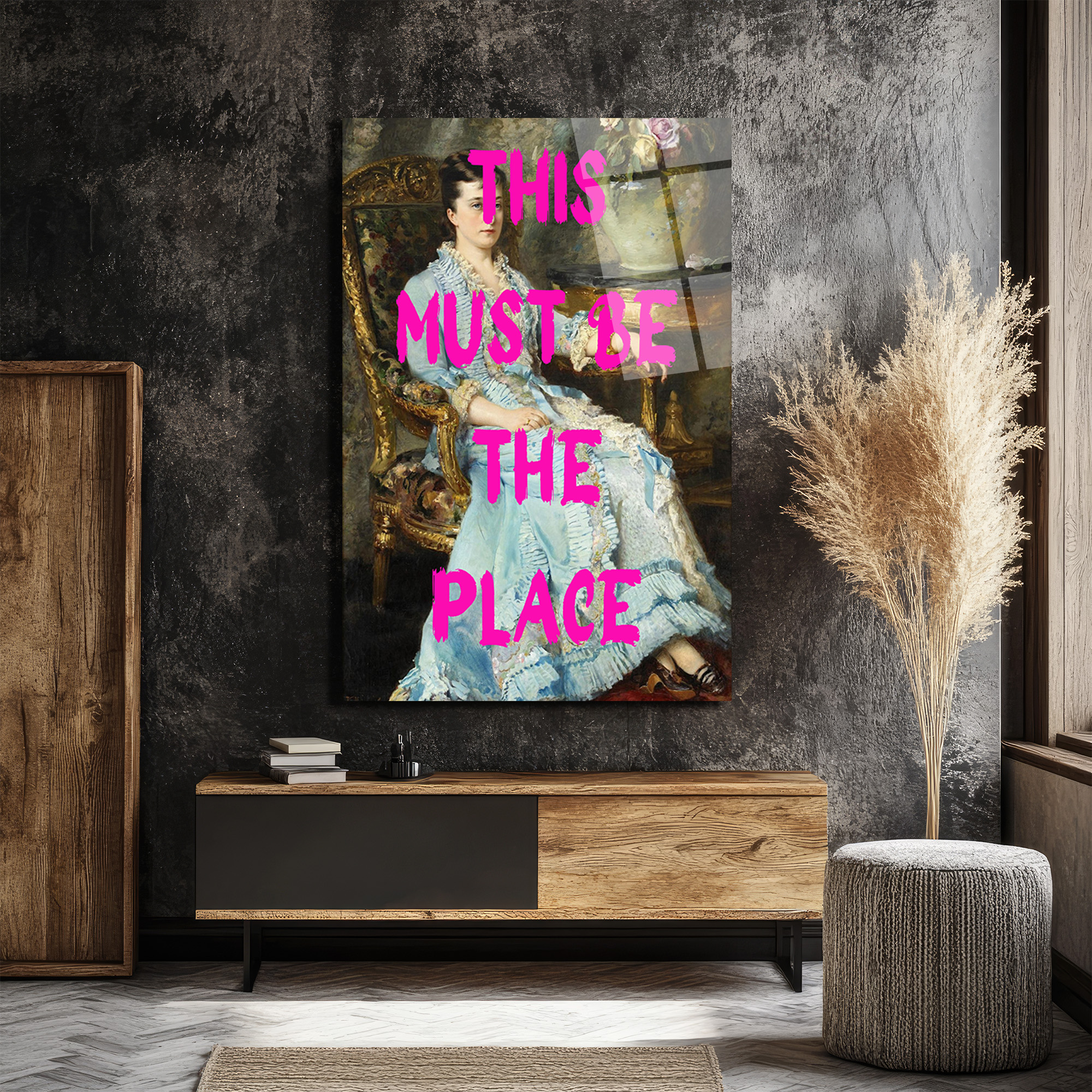 This Must Be The Place Modern Sanat Cam Tablo - Glazella This Must Be The Place Modern Sanat Cam Tablo - Glazella