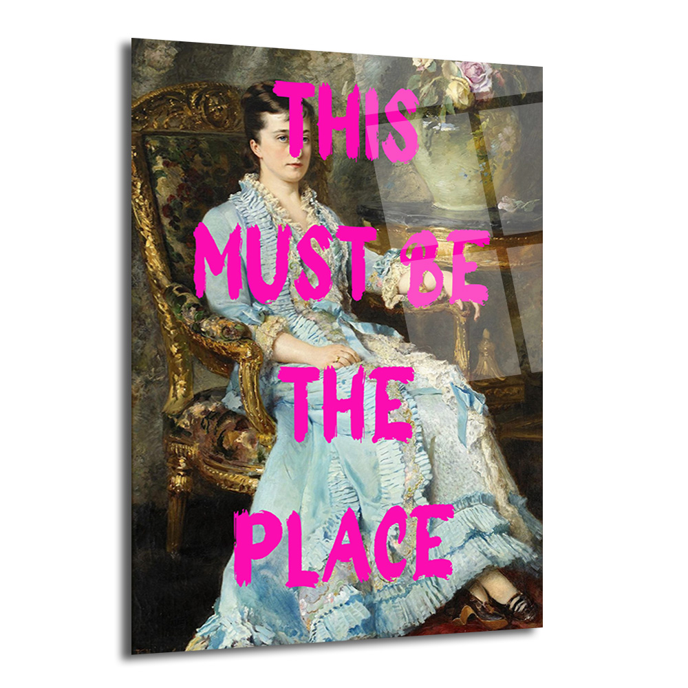 This Must Be The Place Modern Sanat Cam Tablo - Glazella This Must Be The Place Modern Sanat Cam Tablo - Glazella