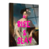 Rise & Slay Bubblegum Kraliçesi Modern Cam Tablo - Glazella