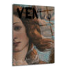 Botticelli Venüs Modern Graffiti Sanat Cam Tablo - Glazella Botticelli Venüs Modern Graffiti Sanat Cam Tablo - Glazella